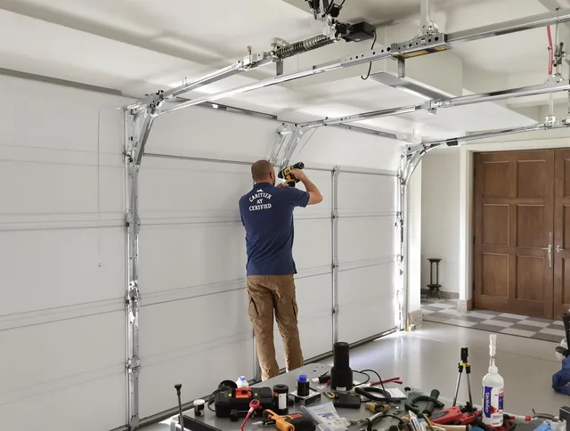 Bell Gardens Garage Door Repair certified technician performing precision garage door repair in Bell Gardens