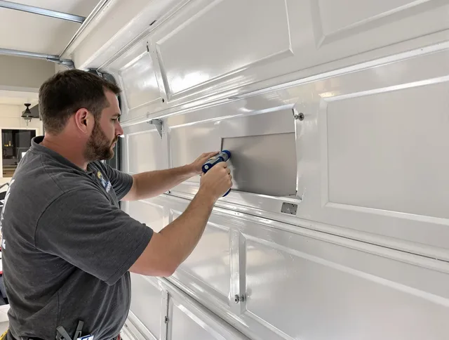 Garage door panel repair by Bell Gardens Garage Door Repair in Bell Gardens