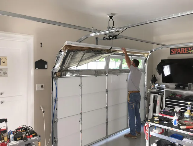 Garage door section replacement by Bell Gardens Garage Door Repair in Bell Gardens