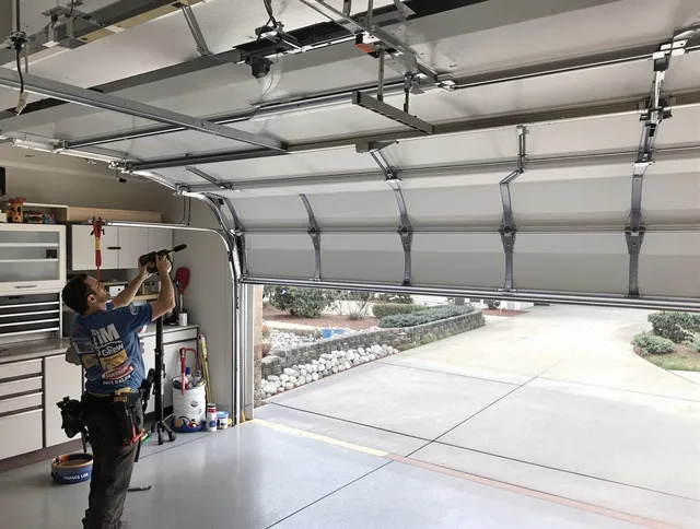 Garage door track repair service by Bell Gardens Garage Door Repair in Bell Gardens